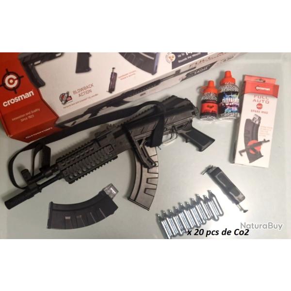 Crosman AK1 FULL AUTO - 4.5 Billes - LOT COMPLET � SAISIR ! - Comme NEUF