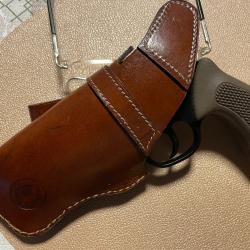 holster cuir pour ceinture pour revolver canon court