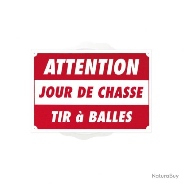 PANNEAU ''ATTENTION - JOUR DE CHASSE...'' 60 X 40 CM AKILUX