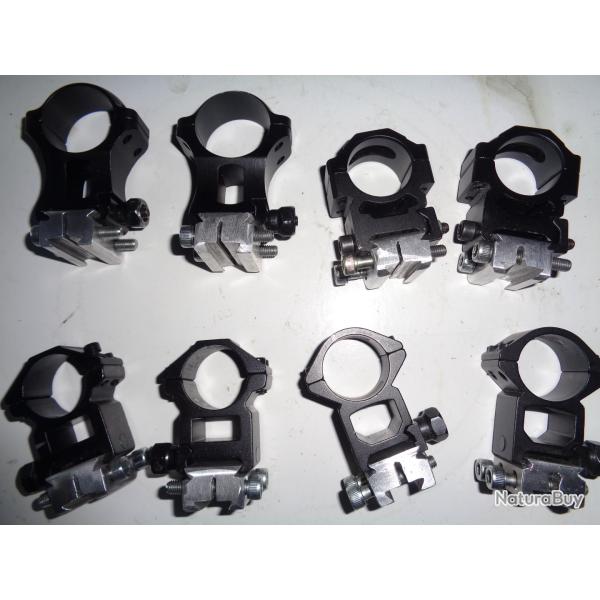 Colliers de lunette  22 mm  � 11mm  25.4  ou  30mm