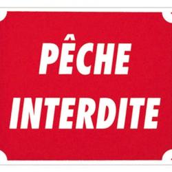 PANNEAU ''PECHE INTERDITE'' 30 X 25 CM AKILUX