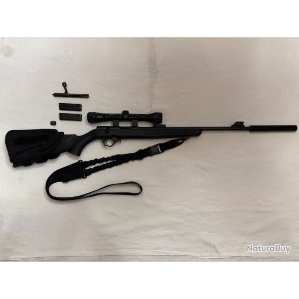 Carabine Mossberg 802 Plinkster - Calibre .22 LR - Pack complet avec lunette et silencieux