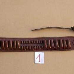 Cartouchi&egrave;re, neuve, MIXTE de ceinture en CUIR VERITABLE