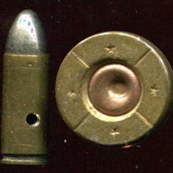 9 x 25 Mauser - rare production HONGROISE - &eacute;tui laiton - marquage : * / * / * / *
