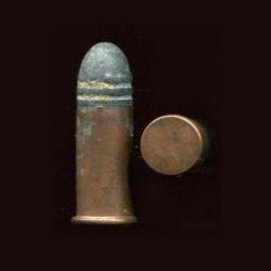 9 mm German rimfire alias  .350 Sharps - Percussion Annulaire - &eacute;tui cuivre - balle plomb 2 gorges