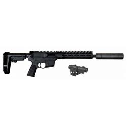 Pack Carabine TROY INDUSTRIES ar9 LRBHO cal.9x19 10.5"+silencieux SAI+combo scrapper(SAI131+VE00317)