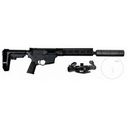 Pack Carabine TROY INDUSTRIES ar9 LRBHO cal.9x19 10.5"+silencieux SAI+lunette vector 1-4x30 ret.chev