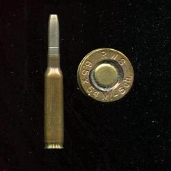 6.5 x 54 Mannlicher Schoenauer - marquage : RWS 6.5x54 M-Sch - balle nickel pointe creuse