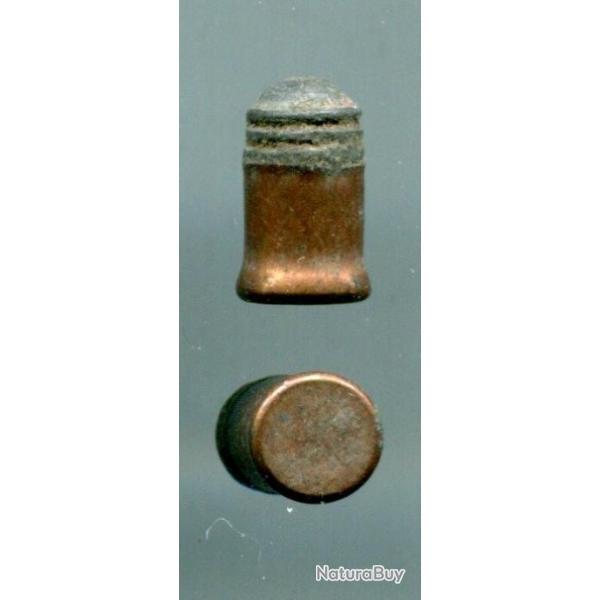 6 mm Flobert - TRES RARE cartouche � balle "auto-nettoyante" brevet�e par Bosquette vers 1870