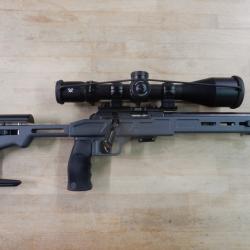 CARABINE CZ 457 PRECISION SDS MILIT CAL 22 LR + VORTEX VENOM 5-25X56 + BI-PIED OCCASION PARFAIT ETAT