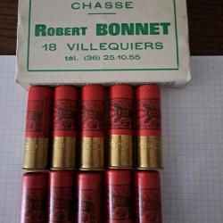 Bo&icirc;te de 10 tr&egrave;s belles cartouches anciennes cal 12 ROTTWEIL douilles cartons