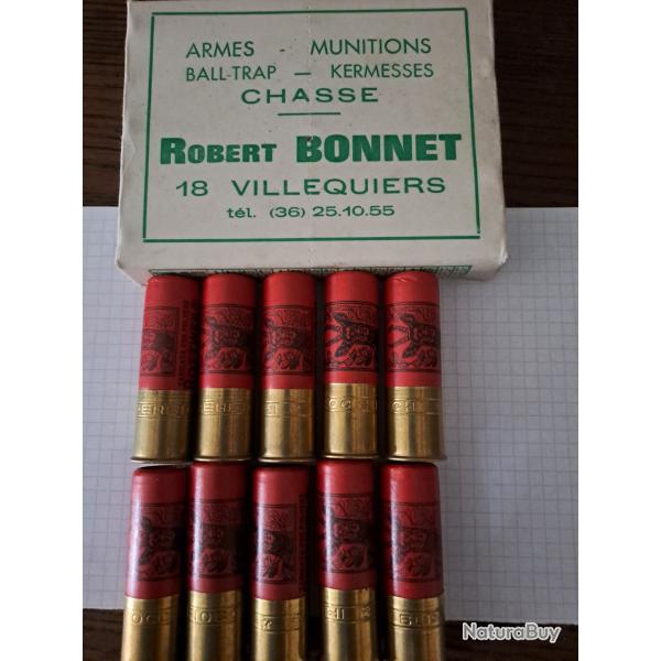 Bo�te de 10 tr�s belles cartouches anciennes cal 12 ROTTWEIL douilles cartons