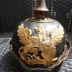casque &agrave; pointe reserviste BADOIS 1914 bataille de la MARNE