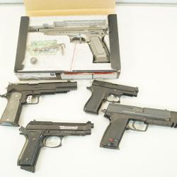 lots pistolet airsoft  en panne ou hs enchere 1� sans prix de reserve