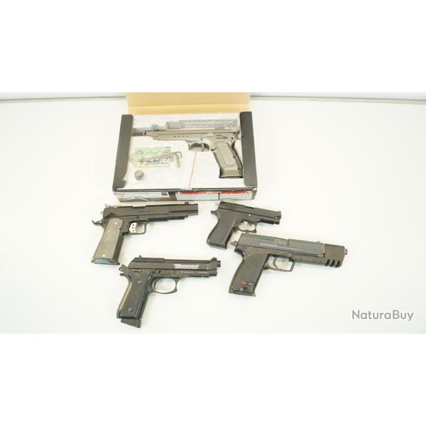 lots pistolet airsoft  en panne ou hs enchere 1� sans prix de reserve