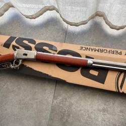 Carabine &agrave; levier sous garde en bois et acier inoxydable Rossi Puma avec canon octogonal cal.44MAG