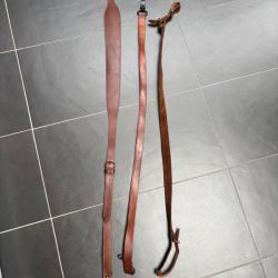 Magnifique lot de 3 bretelles pour fusil/carabine a vendre aux ench&egrave;re destockage chasse armurerie