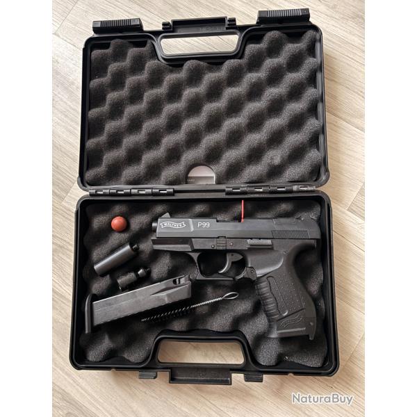 Walther p99 PAK 9mm avec embout SAPL