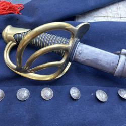 Sabre Troupe Mod 1854 Carabinier cavalerie lourde