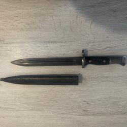 Ba&iuml;onnette isra&eacute;lienne type Mauser 98K avec fourreau