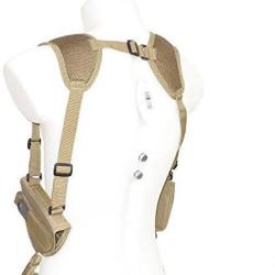 DMoniac Holster d'&eacute;paule Tan Universel compatible Revolver