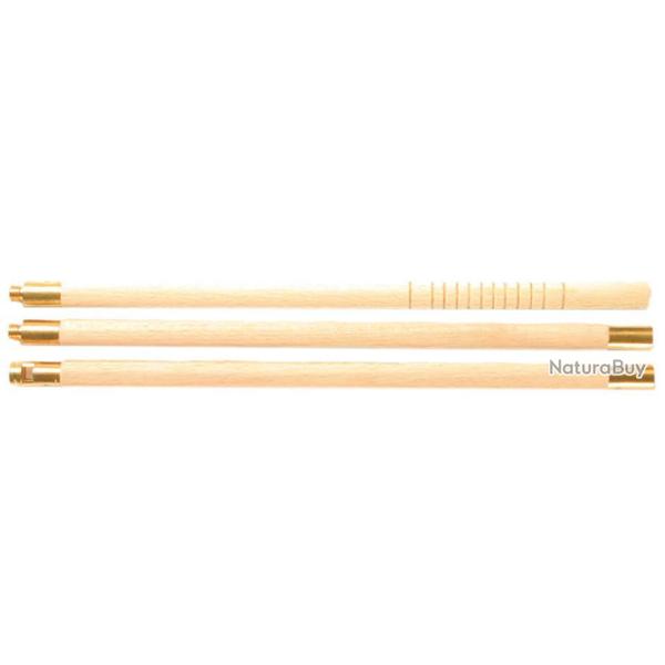 BAGUETTE DE NETTOYAGE EN BOIS POUR CANONS (3 PIECES)