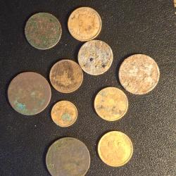 Lot pi&egrave;ces franc