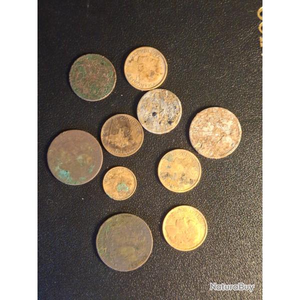 Lot pi�ces franc