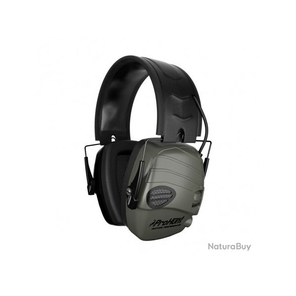 Casque Electronique Prohunt Kaki