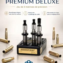 Jeu d'outils Redding Premium Deluxe 3 matrices - 260 R