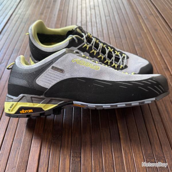 CHAUSSURE D'APPROCHE ASOLO ELDO LTH GV (BLUE FOG/MIMOSA) FEMME - LES MOINS CHER DU MARCH� !! Top !!