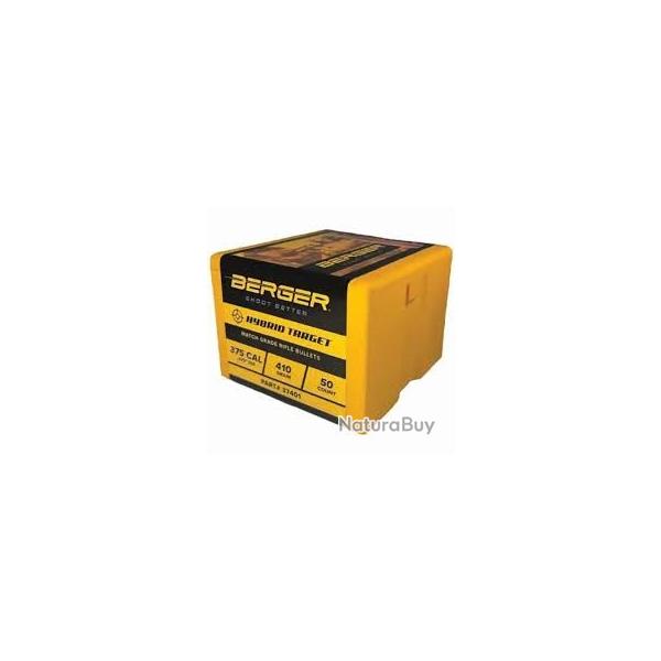 balles BERGER .375 410GR. hybrid target 50 ogives