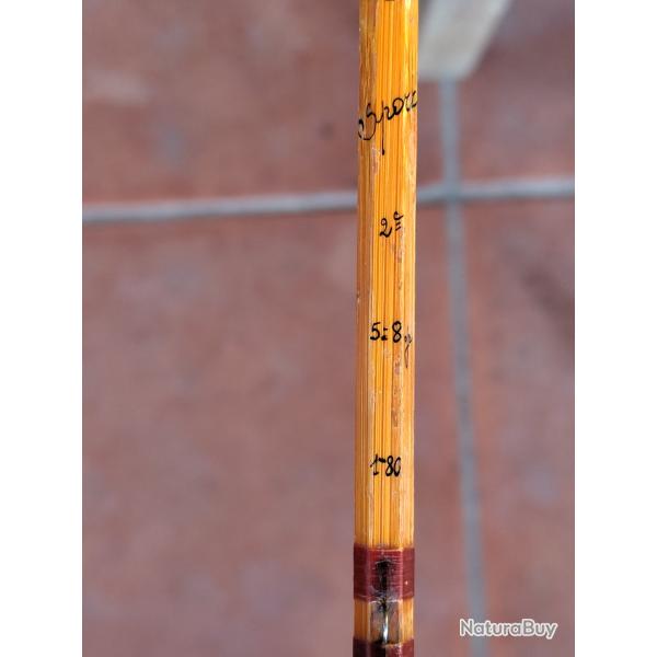 Canne lancer en bambou pour truite