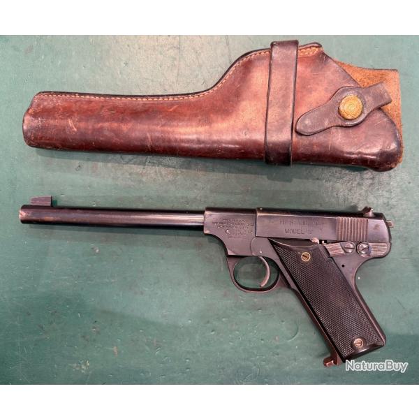 Pistolet HI-Standard model B 22lr avec holster