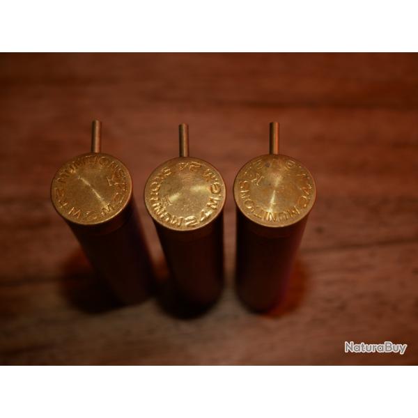 Lot de 3 douilles � broches Cal 24 fabrication MGM