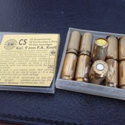Boite de 10 cartouches calibre 380 / 9 mm, percussion centrale