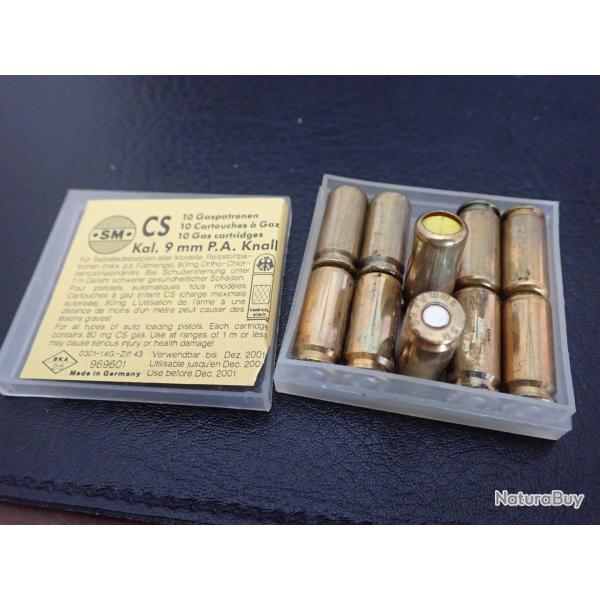 Boite de 10 cartouches calibre 380 / 9 mm, percussion centrale