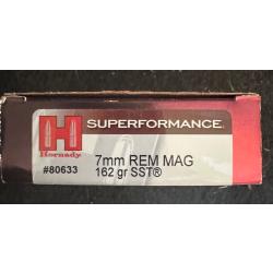 11 Munitions calibre 7 REM Mag Hornady 162 grains SST Superformance