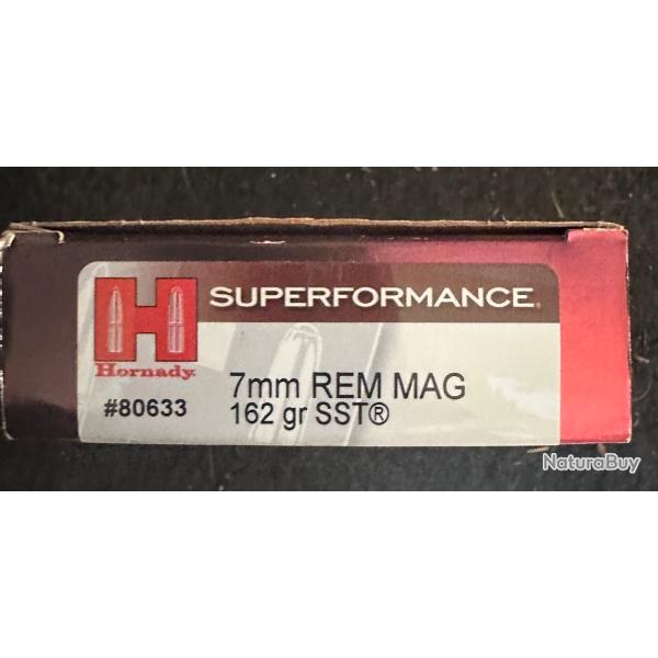 11 Munitions calibre 7 REM Mag Hornady 162 grains SST Superformance