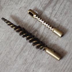 Ecouvillon + Lavoir pour baguette de nettoyage pour fusil, carabine Vetterli