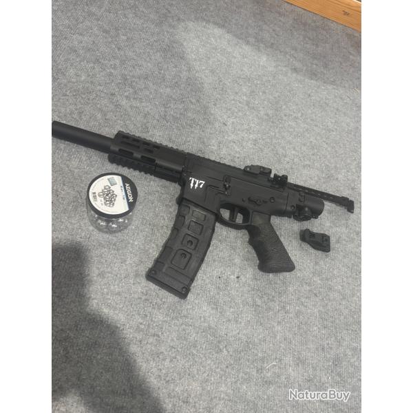 Lanceur T17 MAGFED FULL AUTO 19 BILLES CAL 0.68 MILSIG BLACK