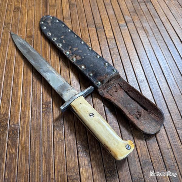 BA�ONNETTE U.S 1905-1911 WW1 WW2 MODIFI� EN POIGNARD DE COMBAT