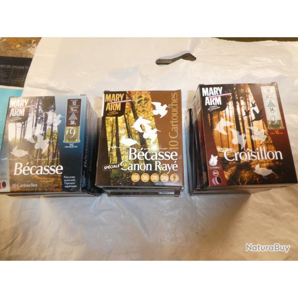 lot cartouches b�casses cal 12