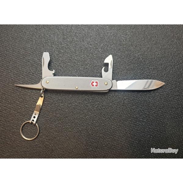 COUTEAU VICTORINOX PIONEER ALOX GRIS + SUSPENSION