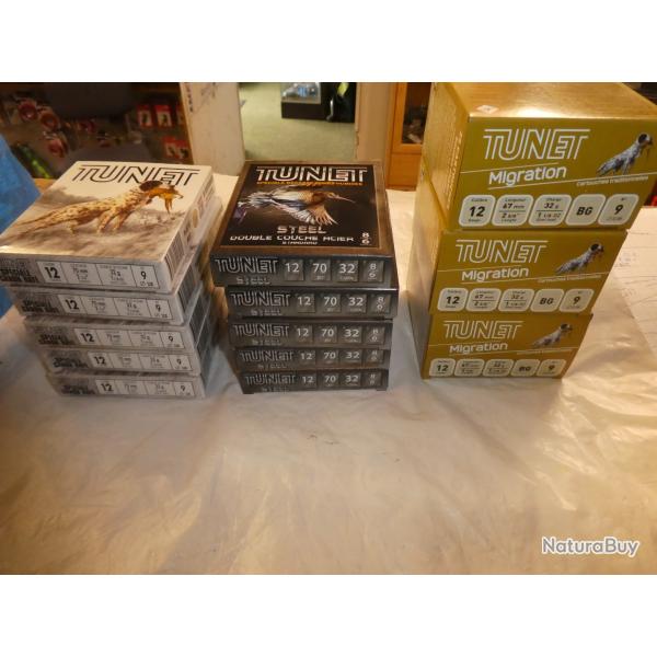 lot de cartouches cal 12 n�9 Tunet