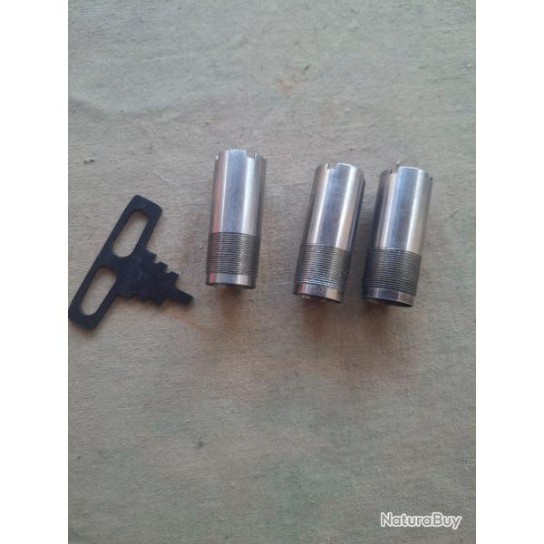 Chokes pour fusil semi automatique de chasse avec la clef