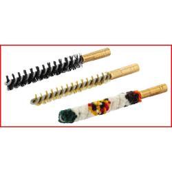 SET DE TROIS BROSSES POUR ARMES A CANON RAYE - M3 FEM.CAL. 6 MM