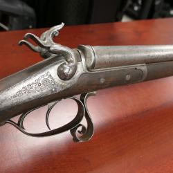 fusil a juxtapose a broches montage BAR IN WOOD  marquage GIRARD A LIMOGES  ,MISE A PRIX 1 EUROS