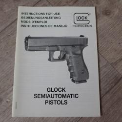 Notice, mode d'emploi pour pistolets GLOCK.