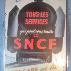 plaque publicitaire sncf